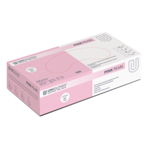 Handschoen Unigloves Nitril Pink Pearl - 100 st - small